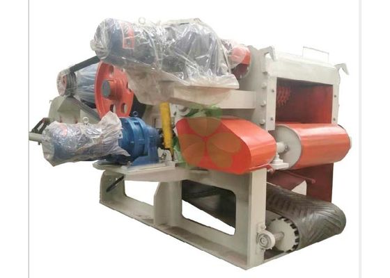 China Entladungs-Beförderung der bewegliches Hochleistungsfurnier-Blatthölzerne Zerkleinerungsmaschinen-Maschinen-1400*12000mm fournisseur